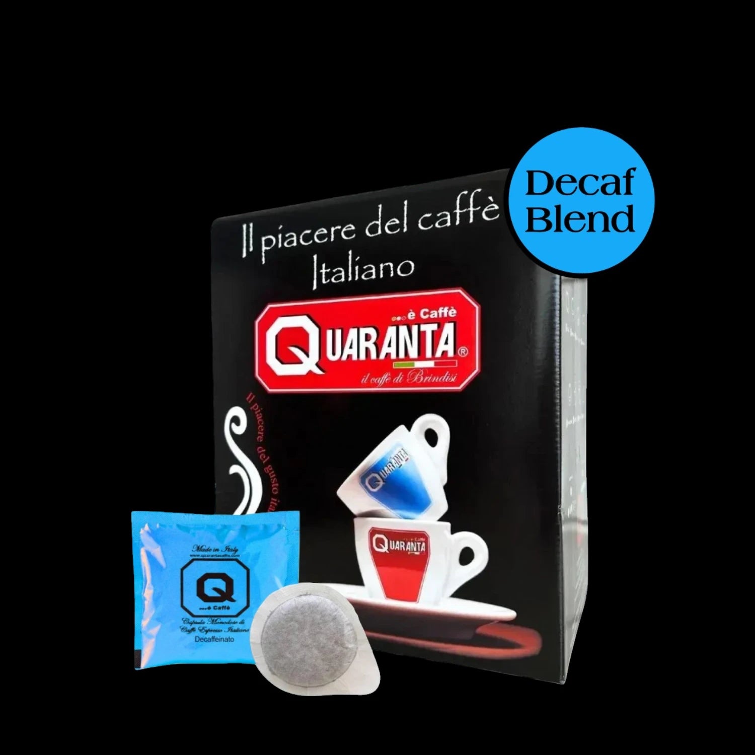 Quaranta Caffè „Decaffeinato“ E.S.E. Pads