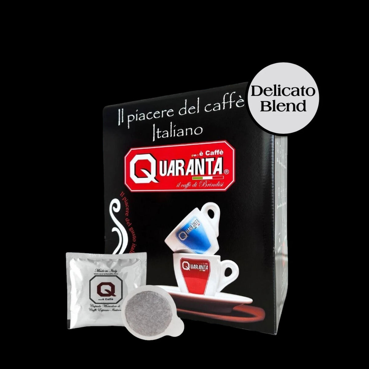 Quaranta Caffè „Delicato“ E.S.E. Pads