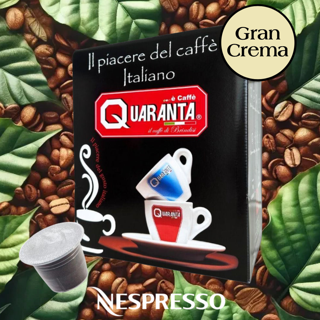 Quaranta Caffè „Gran Crema“ Nespresso-Kapseln