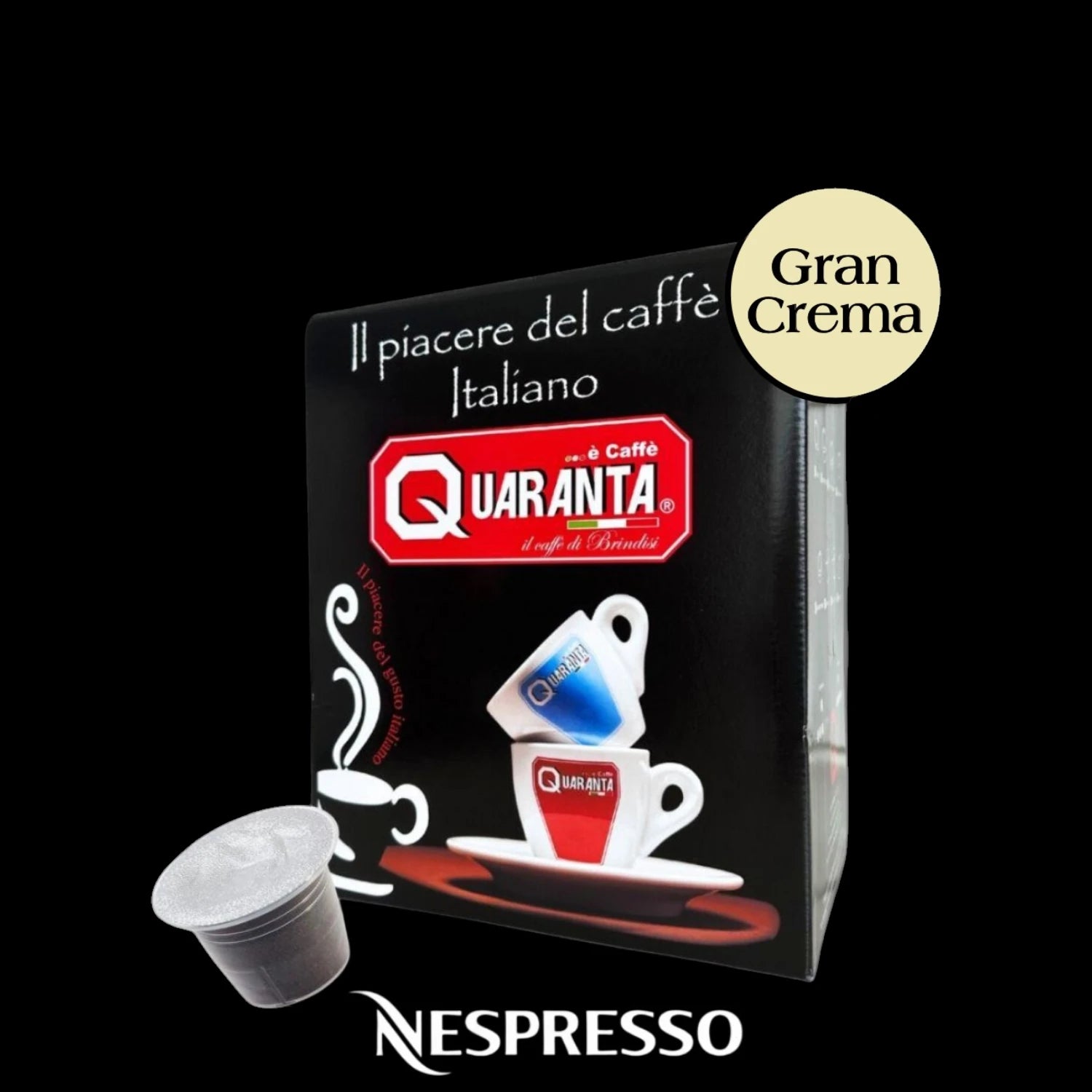 Quaranta Caffè „Gran Crema“ Nespresso-Kapseln