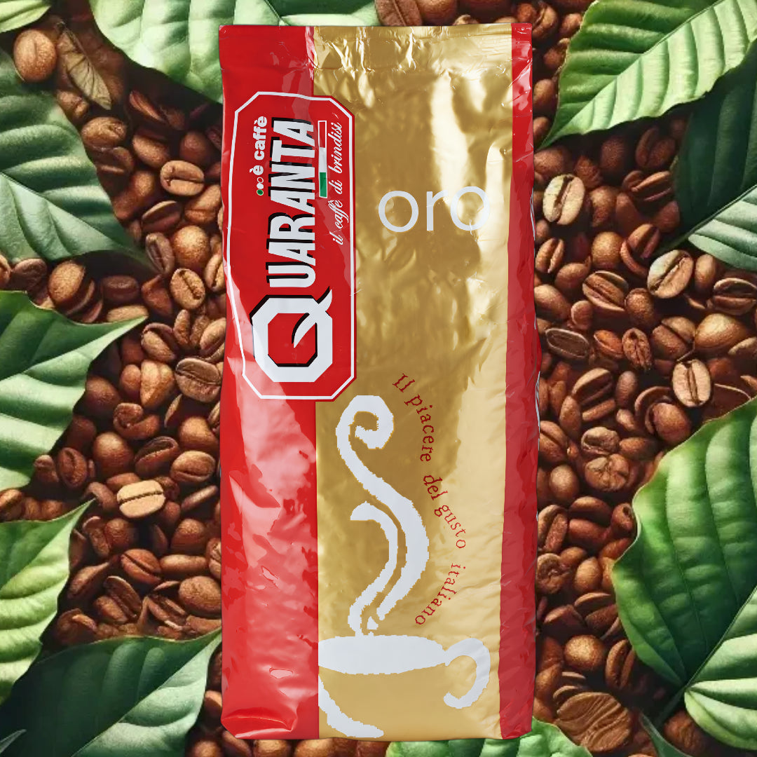 Quaranta Caffè „Oro“ ganze Bohnen