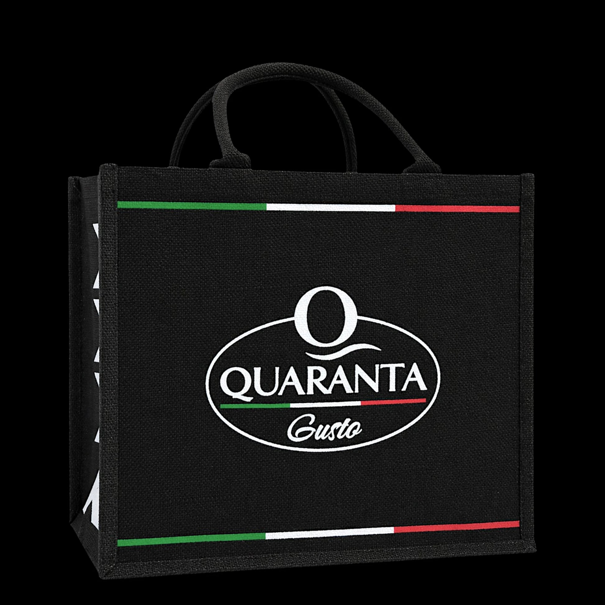 Quaranta Jute-Tasche „Mehr Gusto in Napoli“