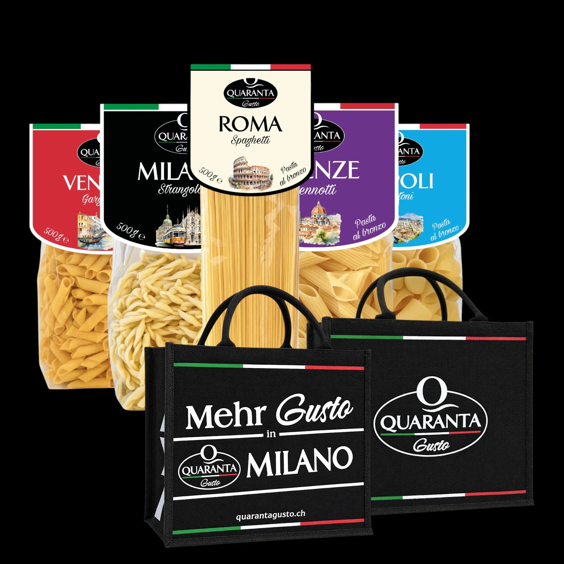 Quaranta Pasta Geschenkset „Città d’Italia”