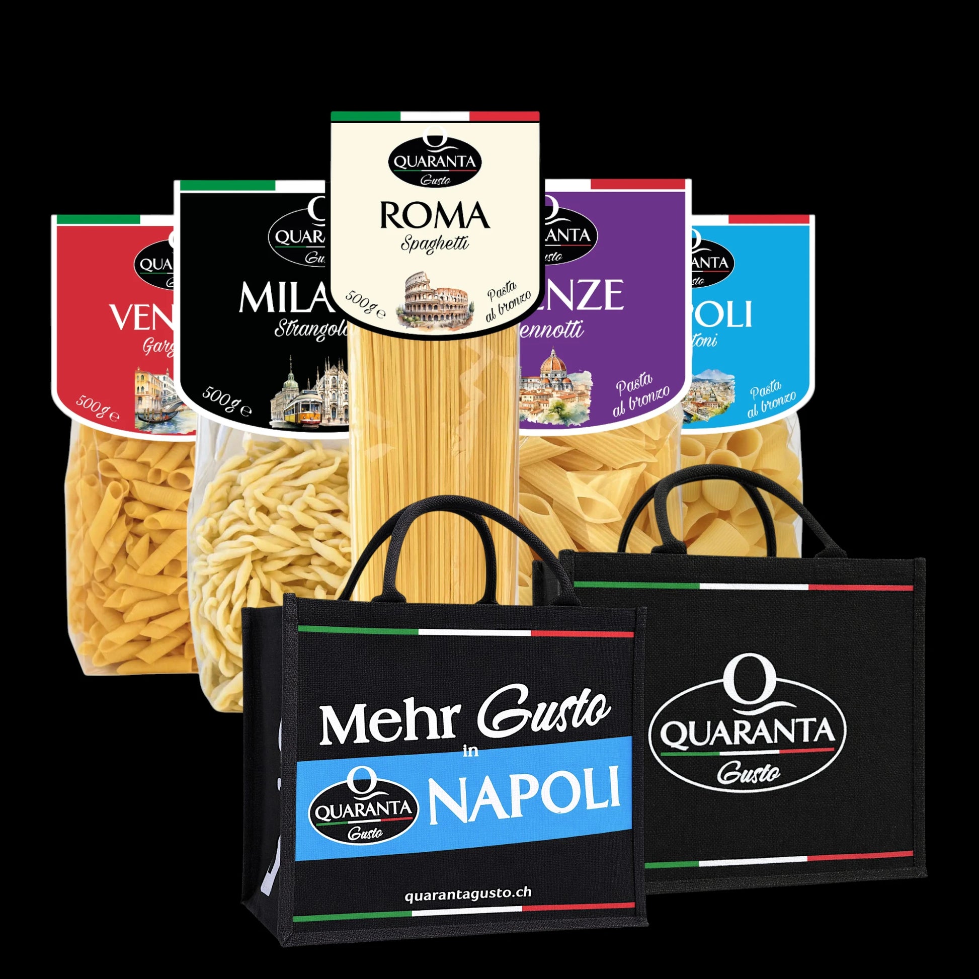 Quaranta Pasta Geschenkset „Città d’Italia”