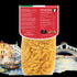 Quaranta Pasta Venezia – Garganelli all'uovo vor der Silhouette der Stadt Venedig (Rückseite)