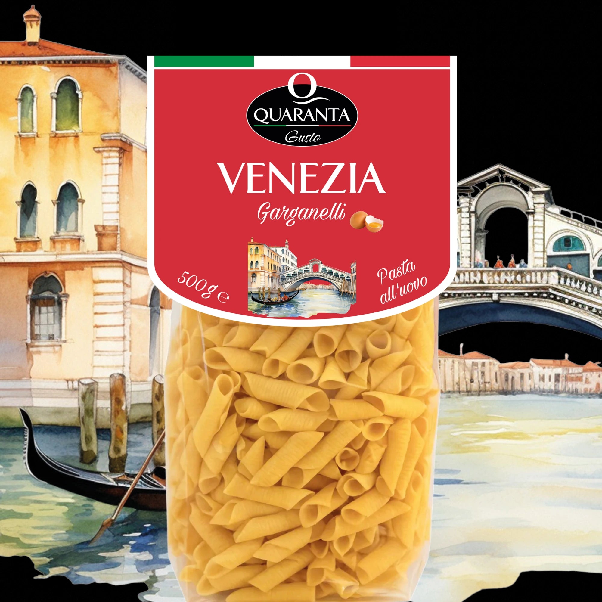 Quaranta Pasta „Venezia“ Garganelli All'Uovo