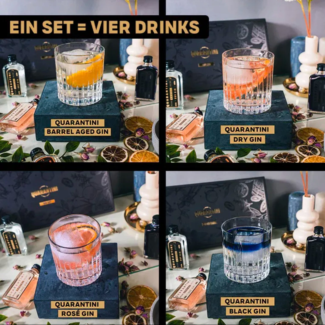 Quarantini Gin – Limited Edition Tasting Set mit 4 Minis
