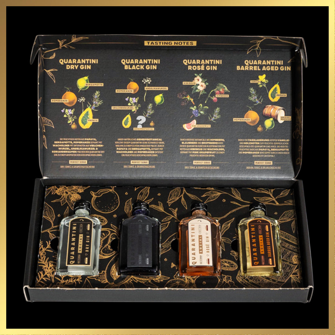 Quarantini Gin – Limited Edition Tasting Set mit 4 Minis