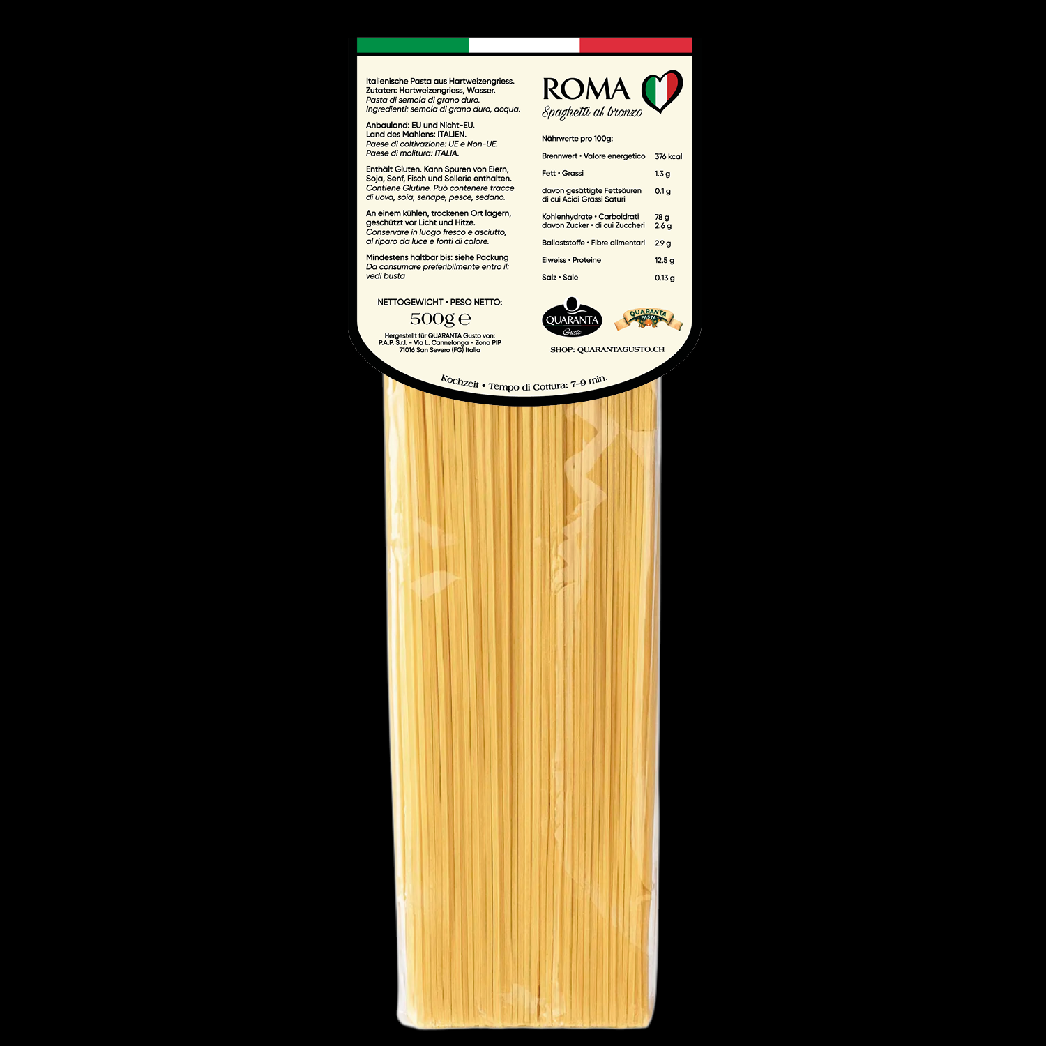 Quaranta Pasta „Roma“ Spaghetti Al Bronzo