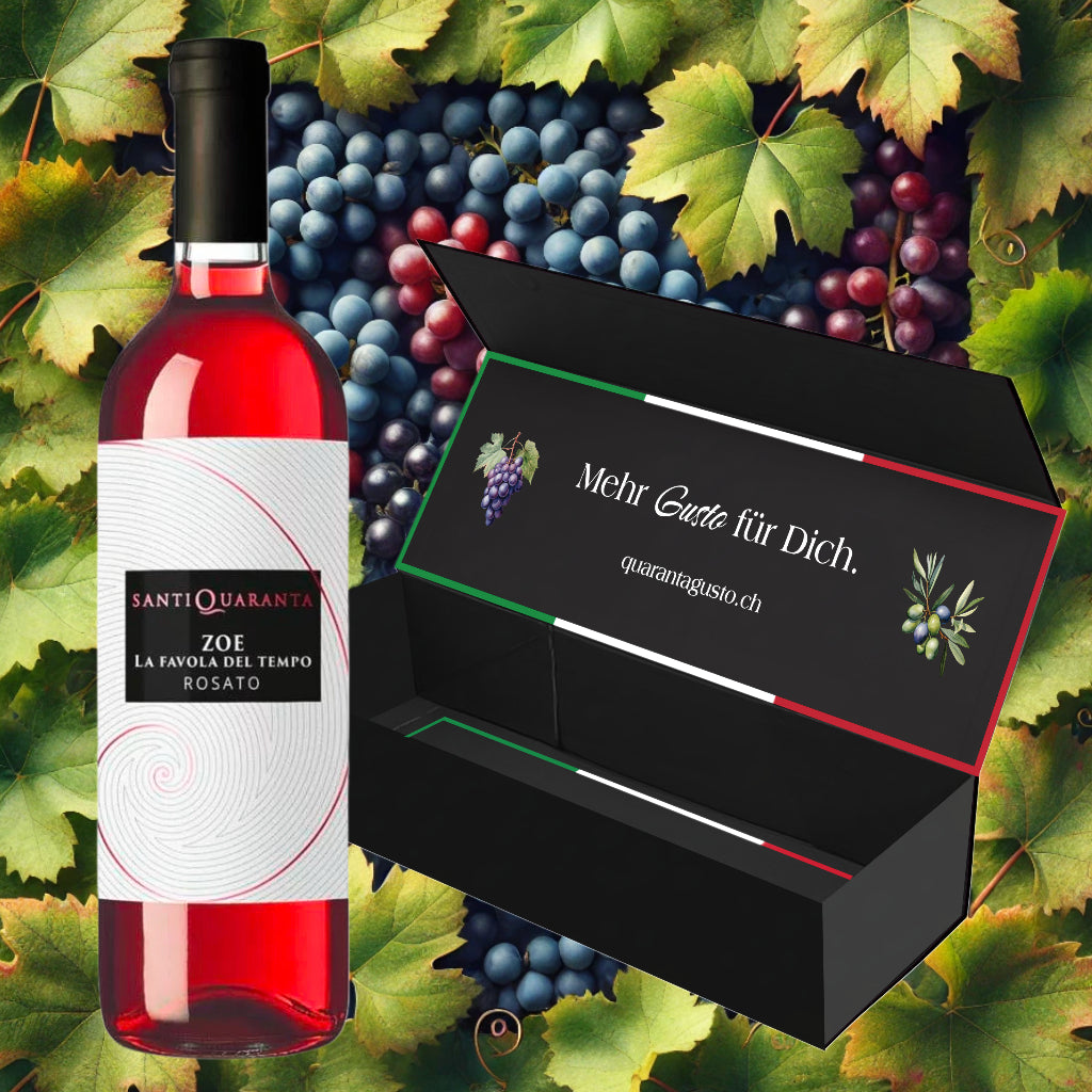 Santiquaranta Vini „ZOE – La Favola del Tempo“ Aglianico Rosé Sannio DOC 2023