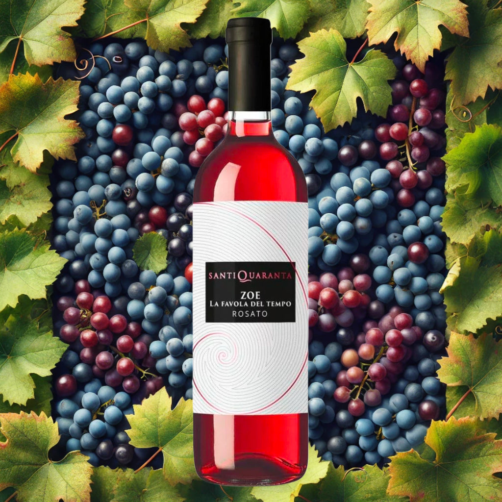 Santiquaranta Vini „ZOE – La Favola del Tempo“ Aglianico Rosé Sannio DOC 2023