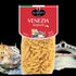 Quaranta Pasta Venezia – Garganelli all'uovo vor der Silhouette der Stadt Venedig (Vorderseite)