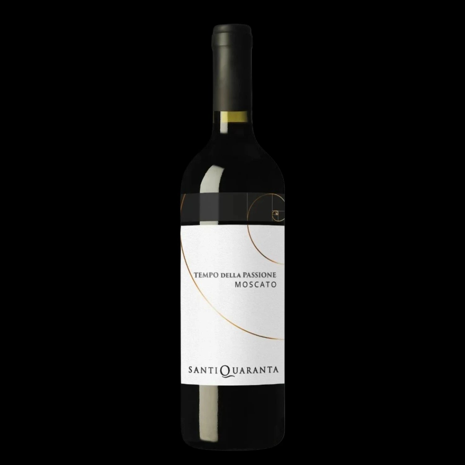 Eine Flasche Moscato Sannio DOC – Weisswein der wiederentdeckten autochthonen Rebsorte Moscato Sannio di Baselice aus Sannio Benevento, Kampanien von Santiquaranta